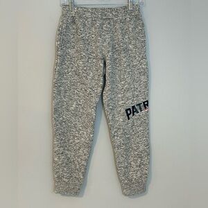 NFL Team Apparel Patriots Youth Joggers L (14/16) Gray Sweatpants
